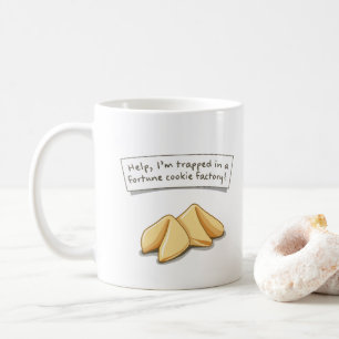 Fortune cookie factory coffee mug