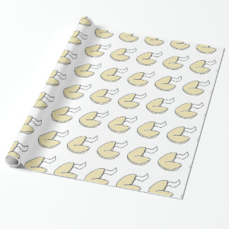 Fortune Cookie Lucky Chinese Food Cartoon Wrapping Paper