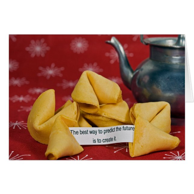fortune cookie with old teapot (Front Horizontal)