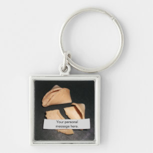 Fortune Cookie with Personalised Fortune, Keychain