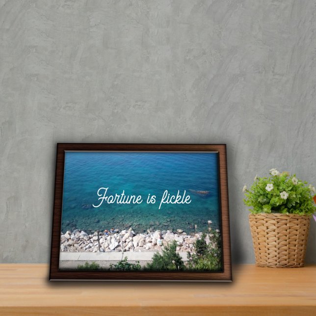 Fortune is fickle proverb poster (Creator Uploaded)