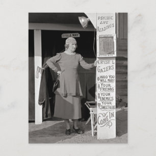 Fortune Teller, 1938 Postcard