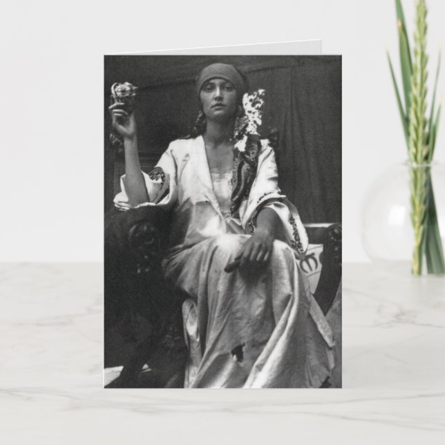 Fortune teller Art Nouveau Photograph Card (Front)