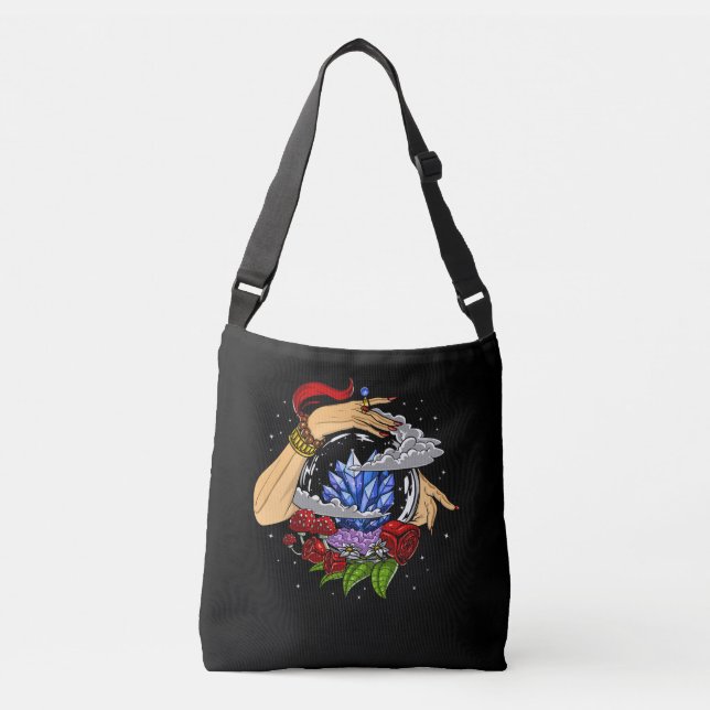 Fortune Teller Crystal Ball Crossbody Bag (Front)
