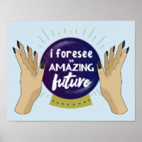 Fortune Teller Crystal Ball Typography
