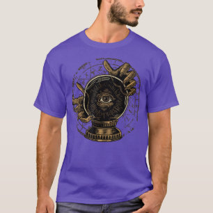 Fortune Teller Gypsy Illuminati Crystal Ball Occul T-Shirt