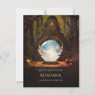 Fortune Teller Halloween Directions Card