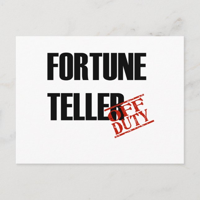 FORTUNE TELLER LIGHT POSTCARD (Front)