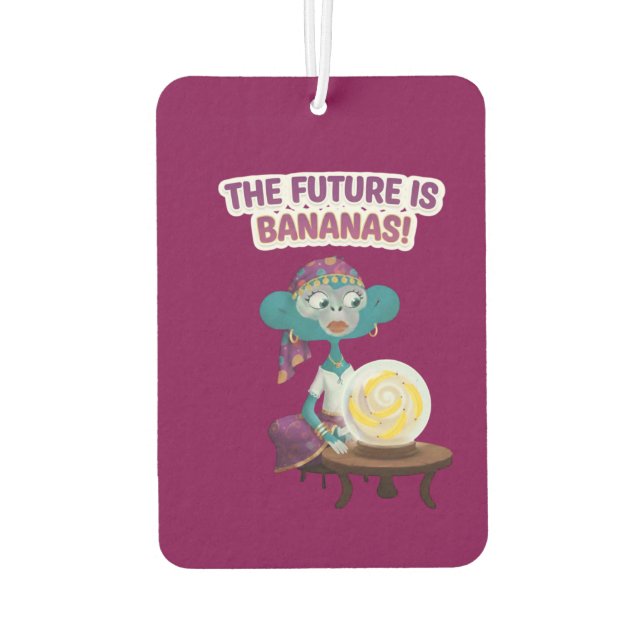 fortune teller monkey car air freshener (Back)