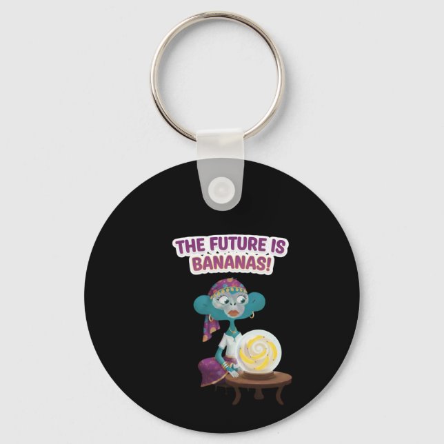 Fortune teller monkey key ring (Front)