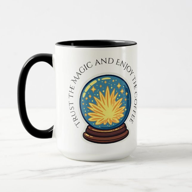 Fortune Teller Orb Halloween Coffee Mug (Left)