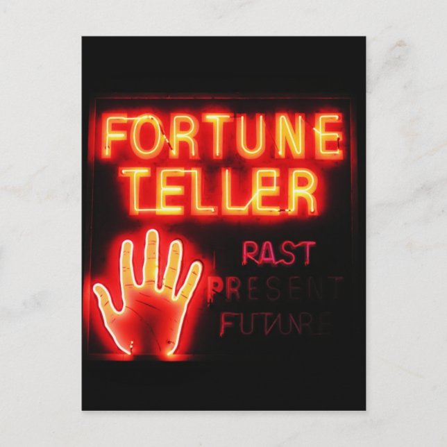 Fortune Teller - Past Present & Future Postcard (Front)
