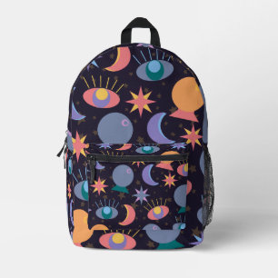 Fortune Teller Pattern Printed Backpack