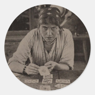"Fortune Teller" Round Sticker Set