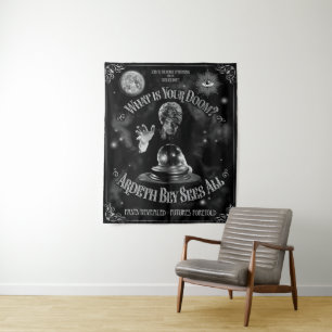 Fortune Teller Sideshow Banner Tapestry