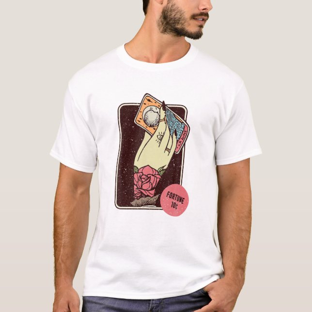 Fortune Teller Tarot Card Reading Witch Aesthetic T-Shirt (Front)