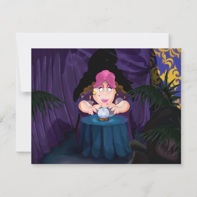 Fortune Tellers Tent Invitation (Front)