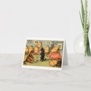 Fortune Telling Cats You Will Come into a Fortune Card