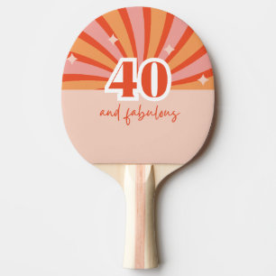 Forty and fabulous retro  ping pong paddle