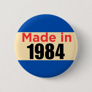 forty birthday pin made in 1984 retro