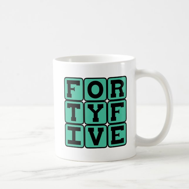 Forty Five, Number 45 Coffee Mug (Right)