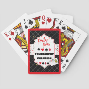 Forty Fives Tournament Champion Playing Cards