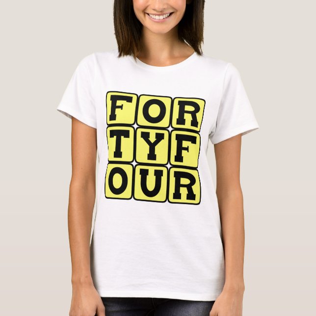 Forty Four, Number 44 T-Shirt (Front)