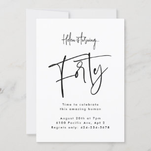 Forty invitation