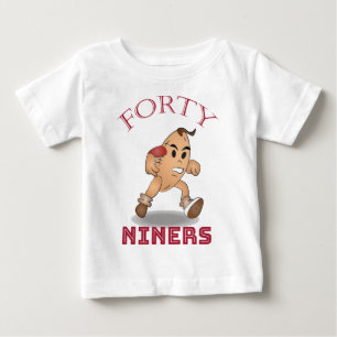 Forty Niners American Football Vintage Mascot Sign Baby T-Shirt