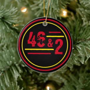 Forty Six & 2 Evolution Ceramic Tree Decoration