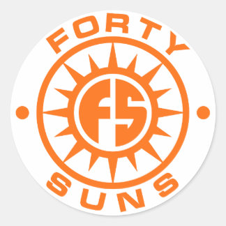 Forty Suns -- The Sticker! Classic Round Sticker