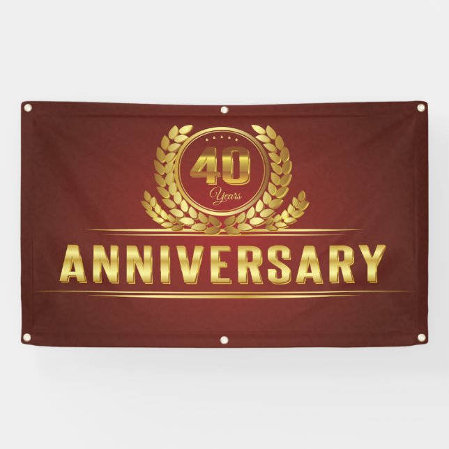 forty year Anniversary Banner (Horizontal)