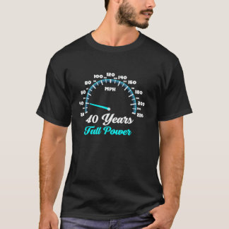 Forty Years 40th Bday Motorcycle Biker 40 Years Ol T-Shirt