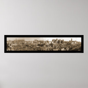 Forum Panorama Rome Photo 1909 Poster