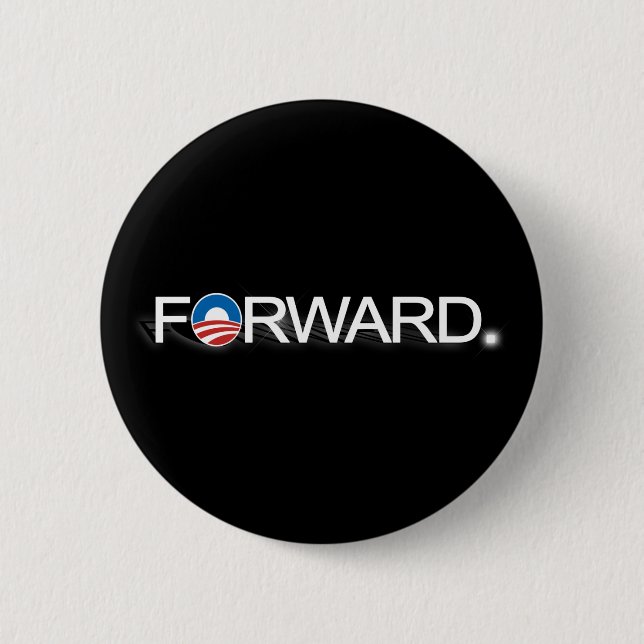 Forward for Obama 2012 6 Cm Round Badge (Front)