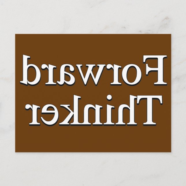 Forward Thinker Postcard (Front)