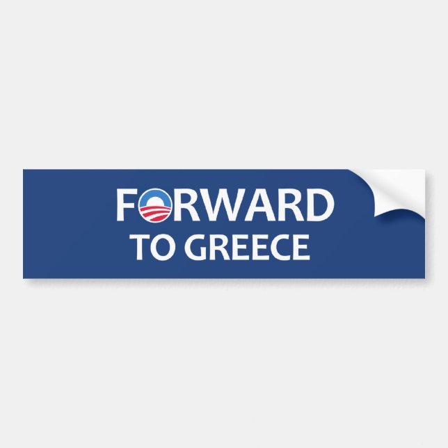 FORWARD to Greece Bumper Sticker (Front)