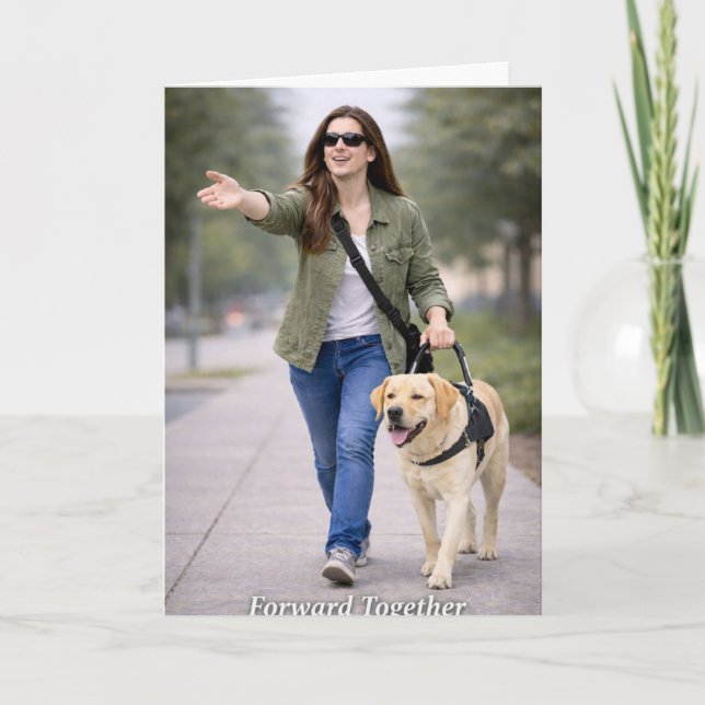Forward Together –Guide Dog Graduation Card (Front)