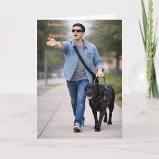 Forward Together – Guide Dog Team Graduation Card