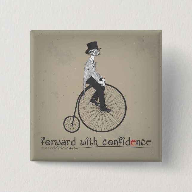 Forward with Confidence 15 Cm Square Badge (Front)