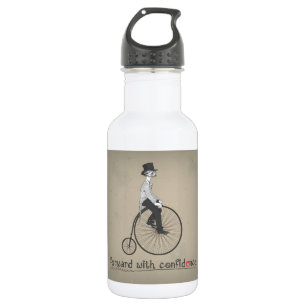 Forward With Confidence Vintage Bicycle 532 Ml Water Bottle