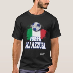 Forza Gli Azzuri Version 3 Black T-Shirt