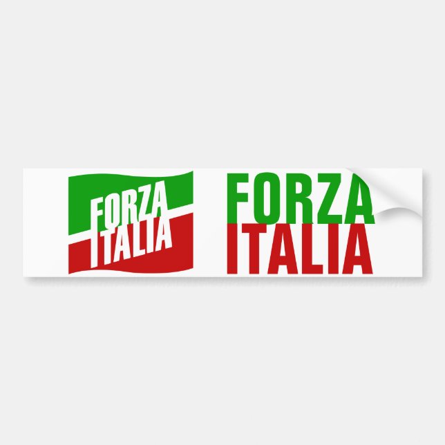 Forza Italia Bumper Sticker (Front)