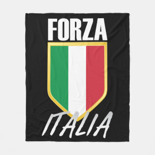 Forza Italia Italian Flag Soccer Fleece Blanket
