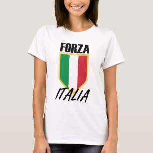 Forza Italia Italy Flag Soccer T-Shirt