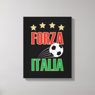 Forza Italia Italy Soccer Football Canvas Print