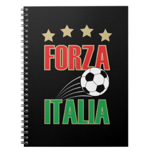 Forza Italia Italy Soccer Football Notebook