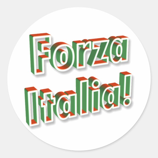 "Forza Italia" sticker (Front)
