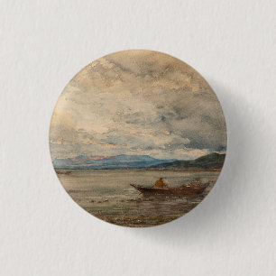 Fos, Environs De Martigues – Félix Ziem 3 Cm Round Badge