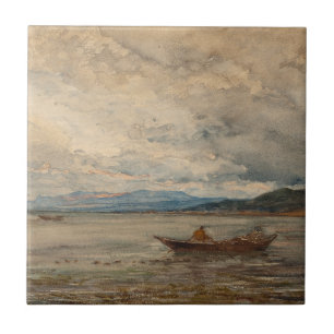 Fos, Environs De Martigues – Félix Ziem Tile